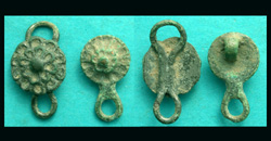 Avar, Clothing Clasps, Flower designs, 6th-8th Cent AD, 2-Pack!